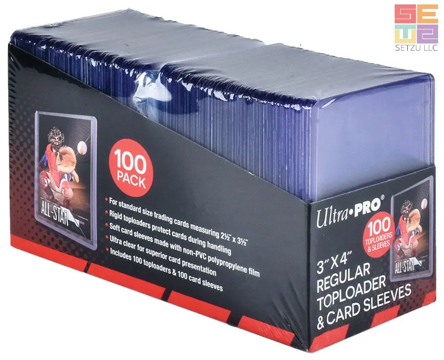 Ultra Pro - Regular Toploaders 3" x 4" & Penny Sleeves (100 count retail pack)