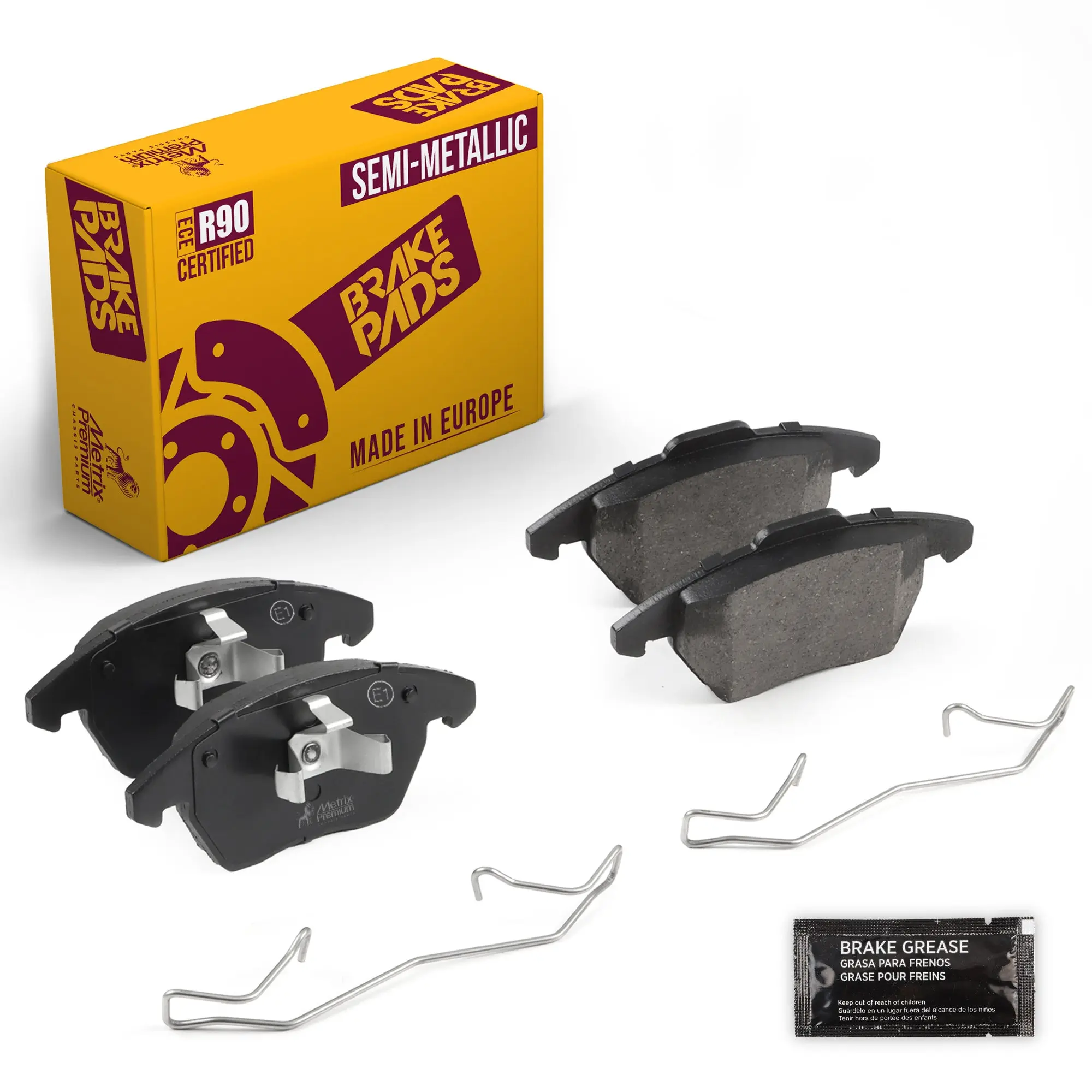 Front Disc Brake Pad Set 93814MS