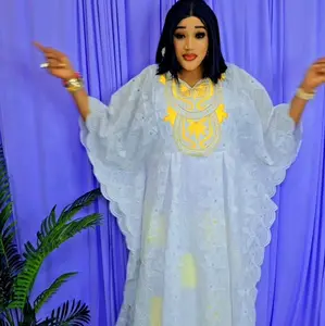 zee dress cotton lace with bazin farafarani