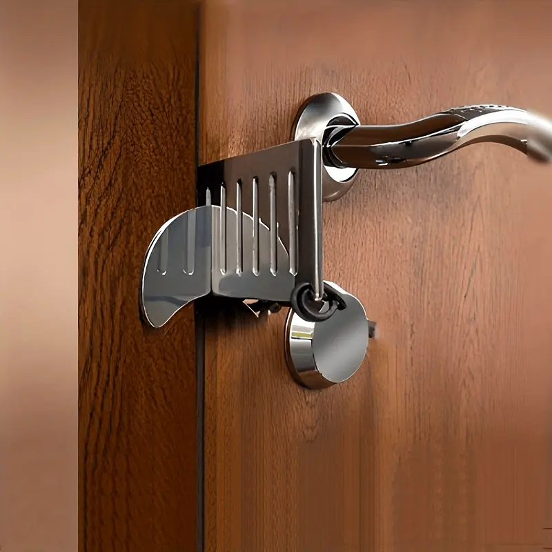 1PC Portable door blocker, hotel rental, door blocker, travel safety, solitary living, self-defense, anti wolf, anti-theft top door blocker, Barrier, Protection