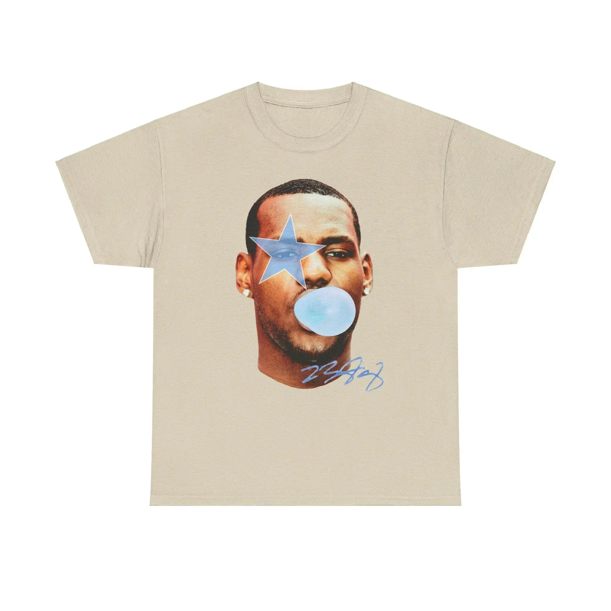 Lebron James Bubble Gum Shirt Vintage Basketball Graphic Tee for Men Women Y2k Streetwear
