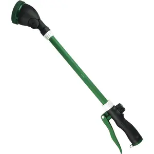 Heavy Duty 21 Inch Watering Wand with Pivoting , Adjustable Water Sprayer Wand with  Handle, Spray 6 Watering Patterns,  for Watering Hanging