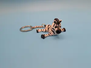 Zebra Keychain Fidget Buddy – Cute 3D Printed Mini Charm