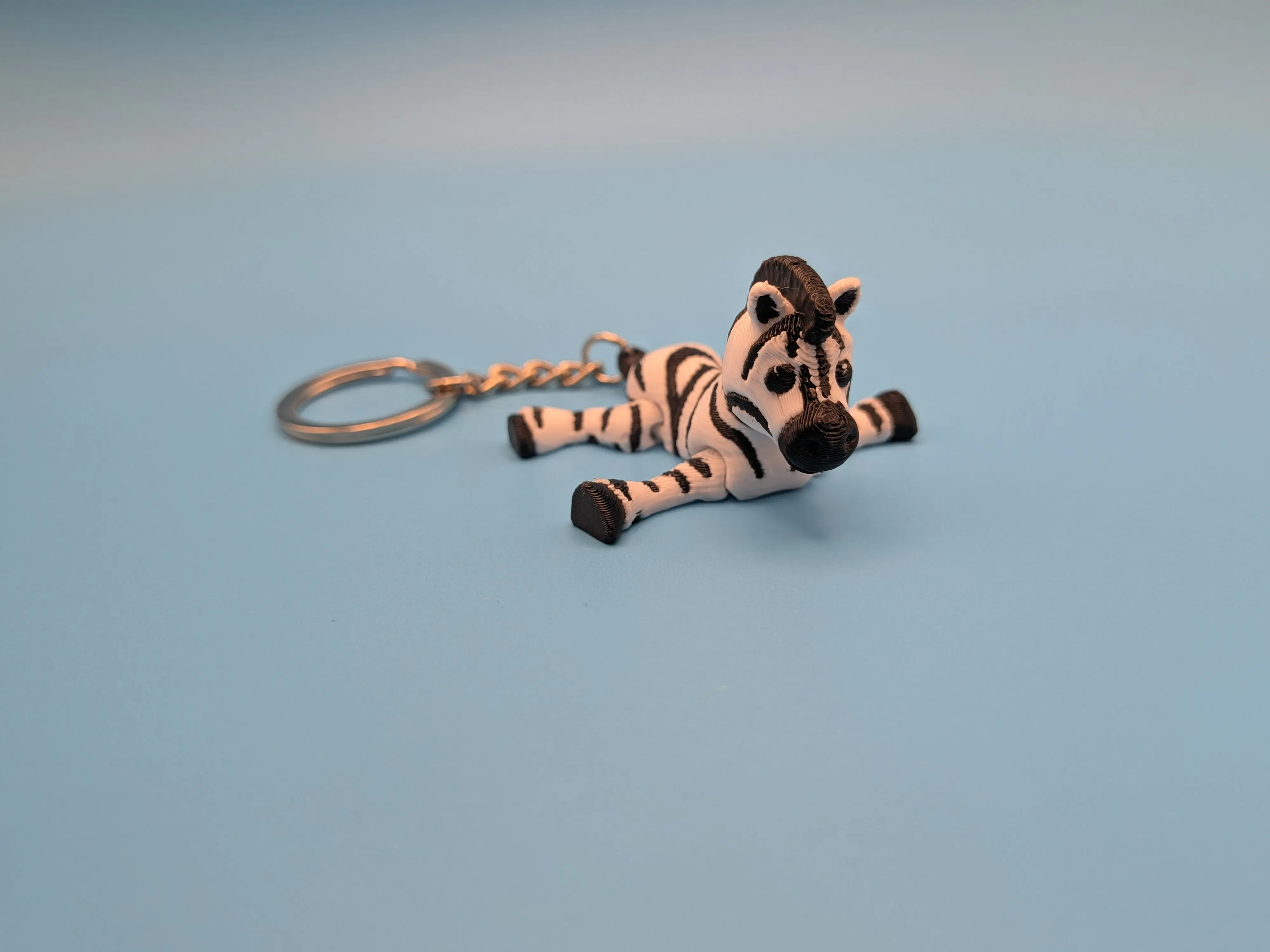 Zebra Keychain Fidget Buddy – Cute 3D Printed Mini Charm