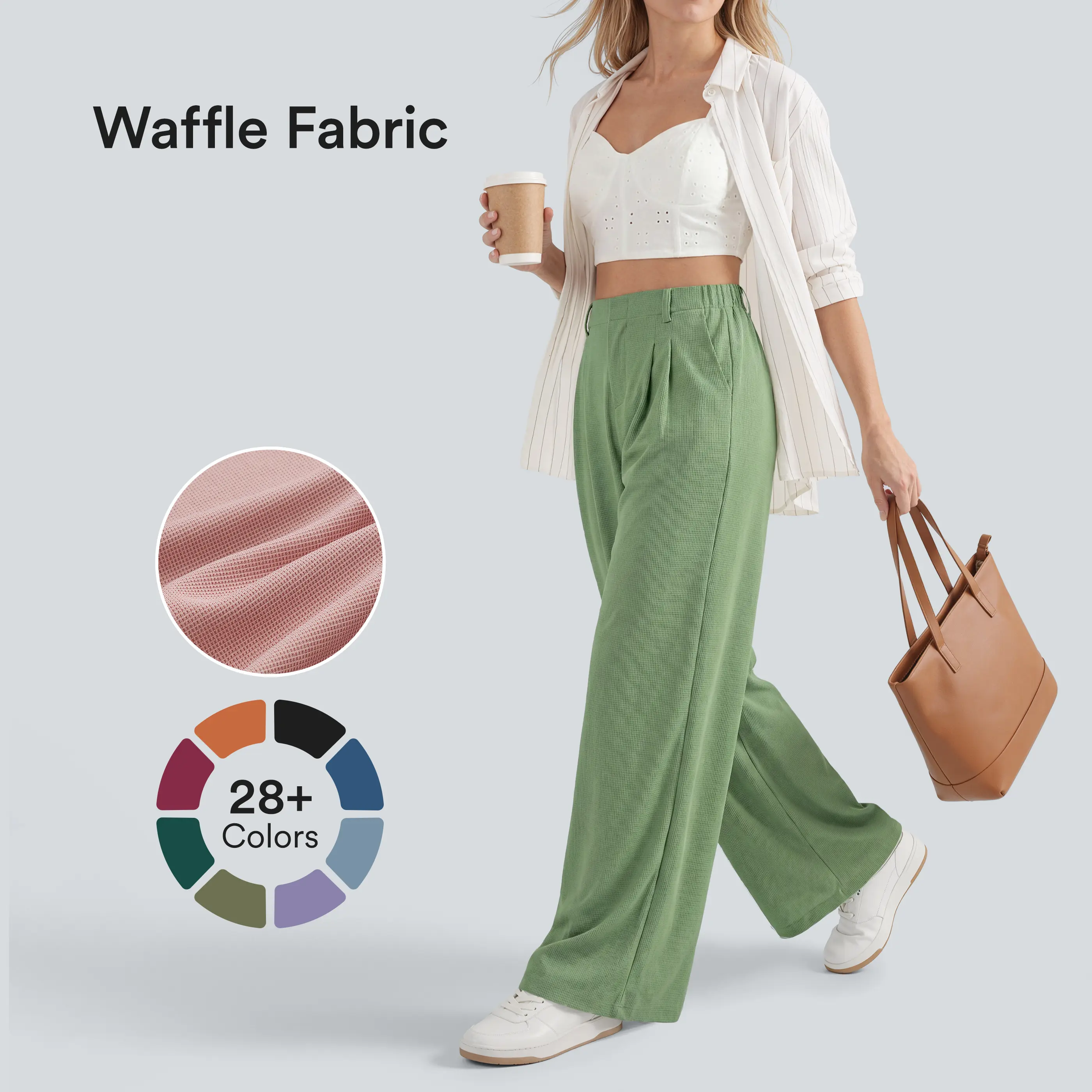 【Creator’s Pick】Halara Flex High Waisted Pocket Wide Leg Waffle Work Pants #SwimWeek 【Creator’s Pick】Halara Flex High Waisted Pocket Wide Leg Waffle Work Pants #SwimWeek