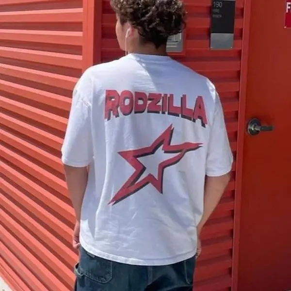 Denniss Rodman Money Talk Star Back Tee Garment-Dyed Shirt Opium, y2k, fashion, streetwear, unisex, men, women, cotton, crew neck, y2k