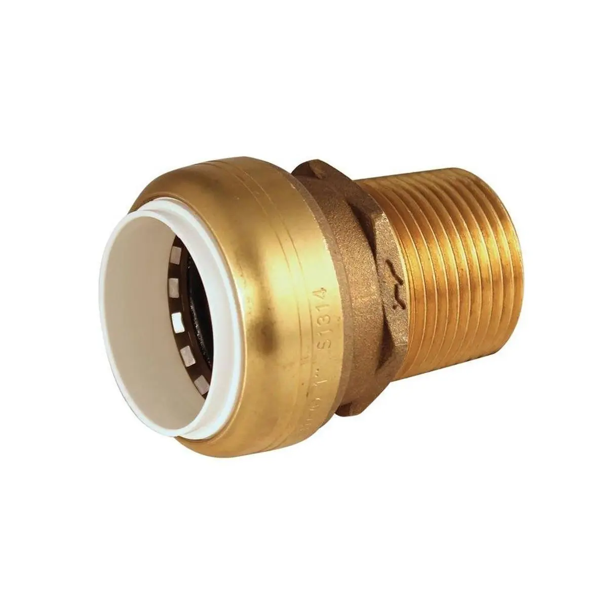212 MAIN Sharkbite-Cash ACME 0.5x0.5 in. Brass Male NPT Connector, Male Thread for Boating Water Sports
