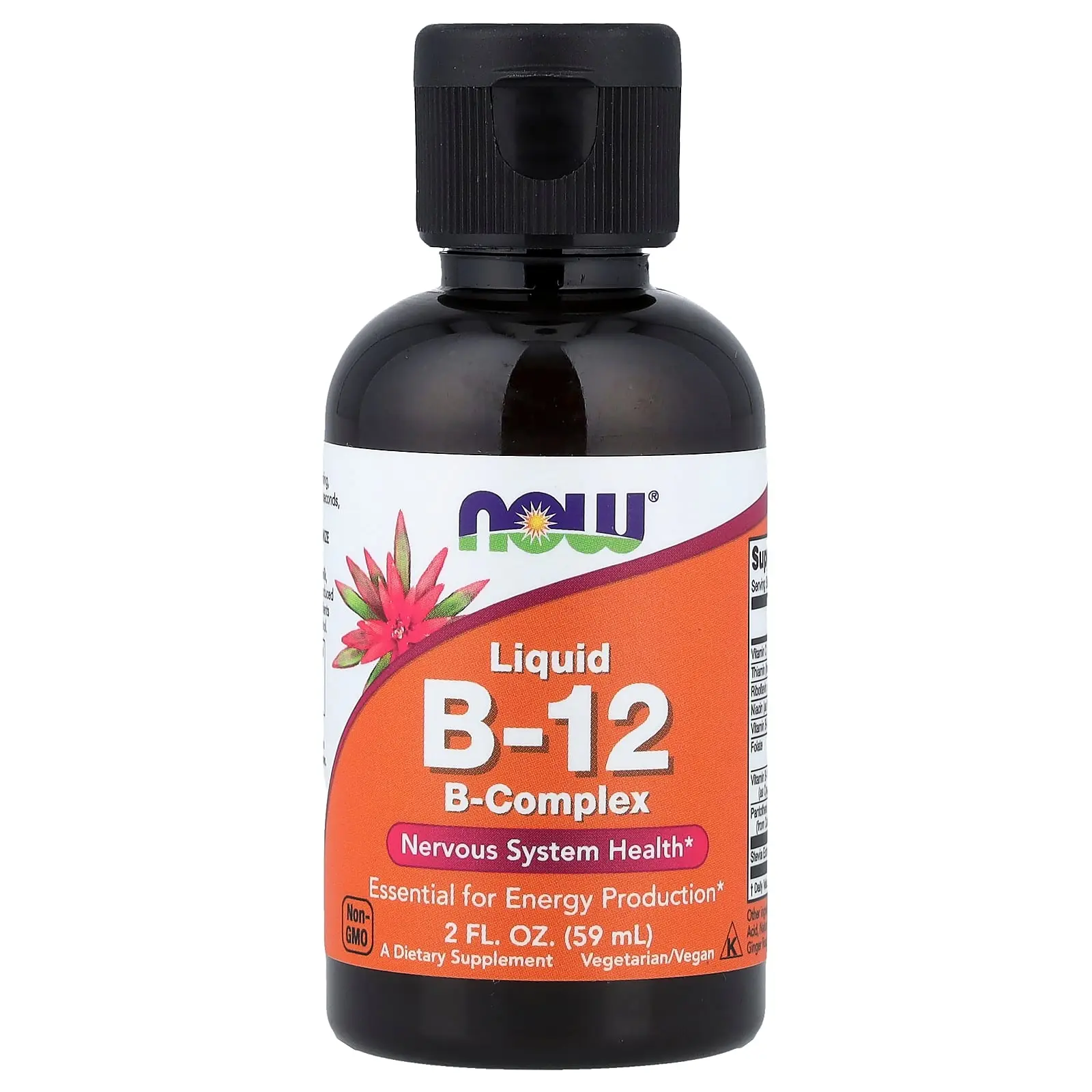 NOW Foods Liquid B-12, B-Complex, 2 fl oz (59 ml)