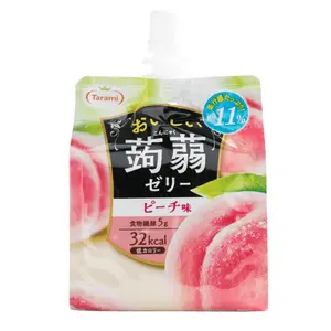 TARAMI Japan Peach Konjac Jelly Drink - Low Calorie, Fat-Free, Healthy Snack 150g