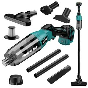 Cordless Vacuum for Makita 18V Battery, 5 in 1 Handheld Electric Vacuum Cleaner with 450W Brushless Motor, 24Kpa Stick Hand Vacuum with Filtration HEPA for Floor, Carpet, Car (Not Include Battery)