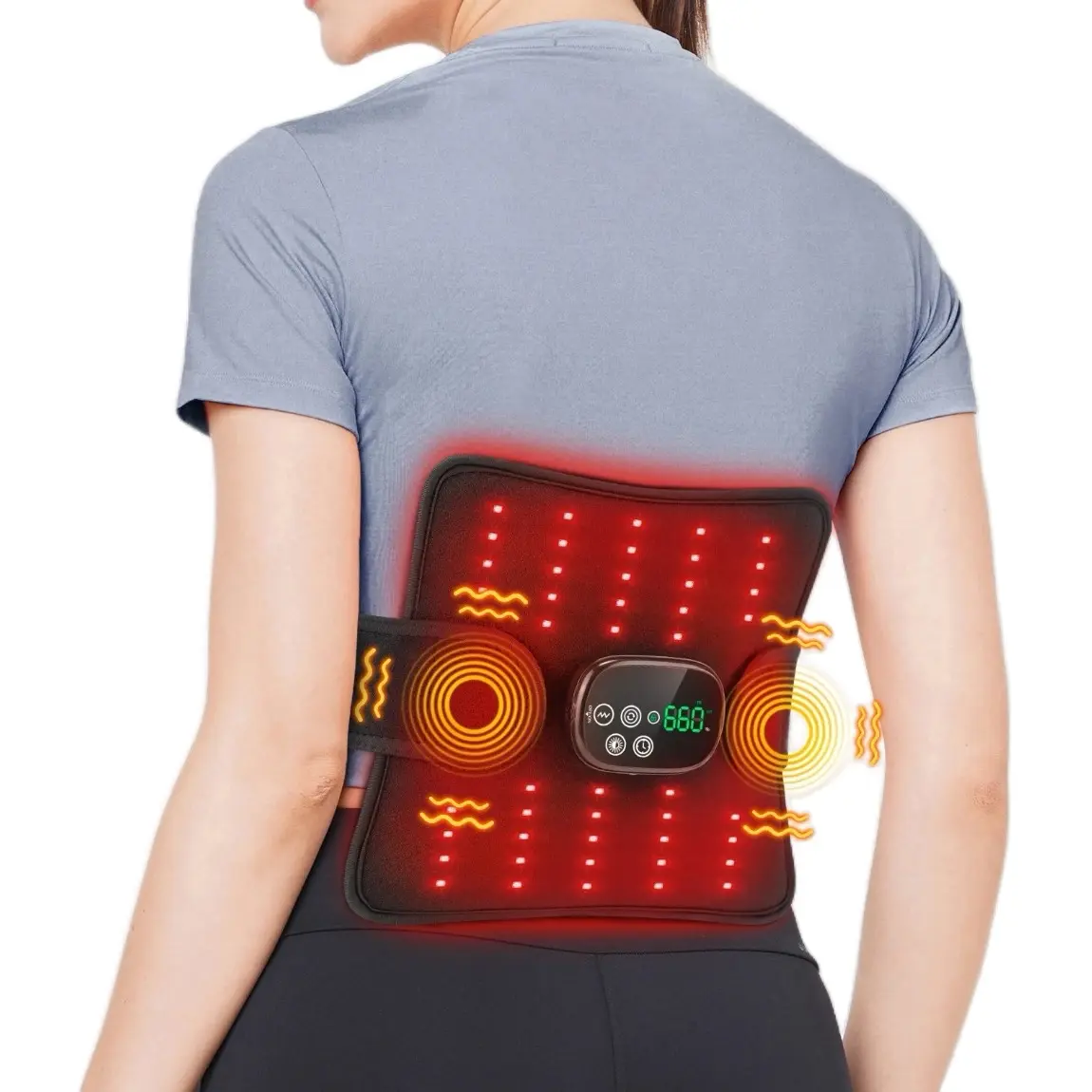 LED Vibration Massage Pad Therapy for Arm, Knee, Belly and Back Pain Relief - Comfort, Body Care