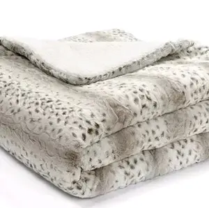 Leopard Print Grey 3 Piece Full / Queen Comforter Set