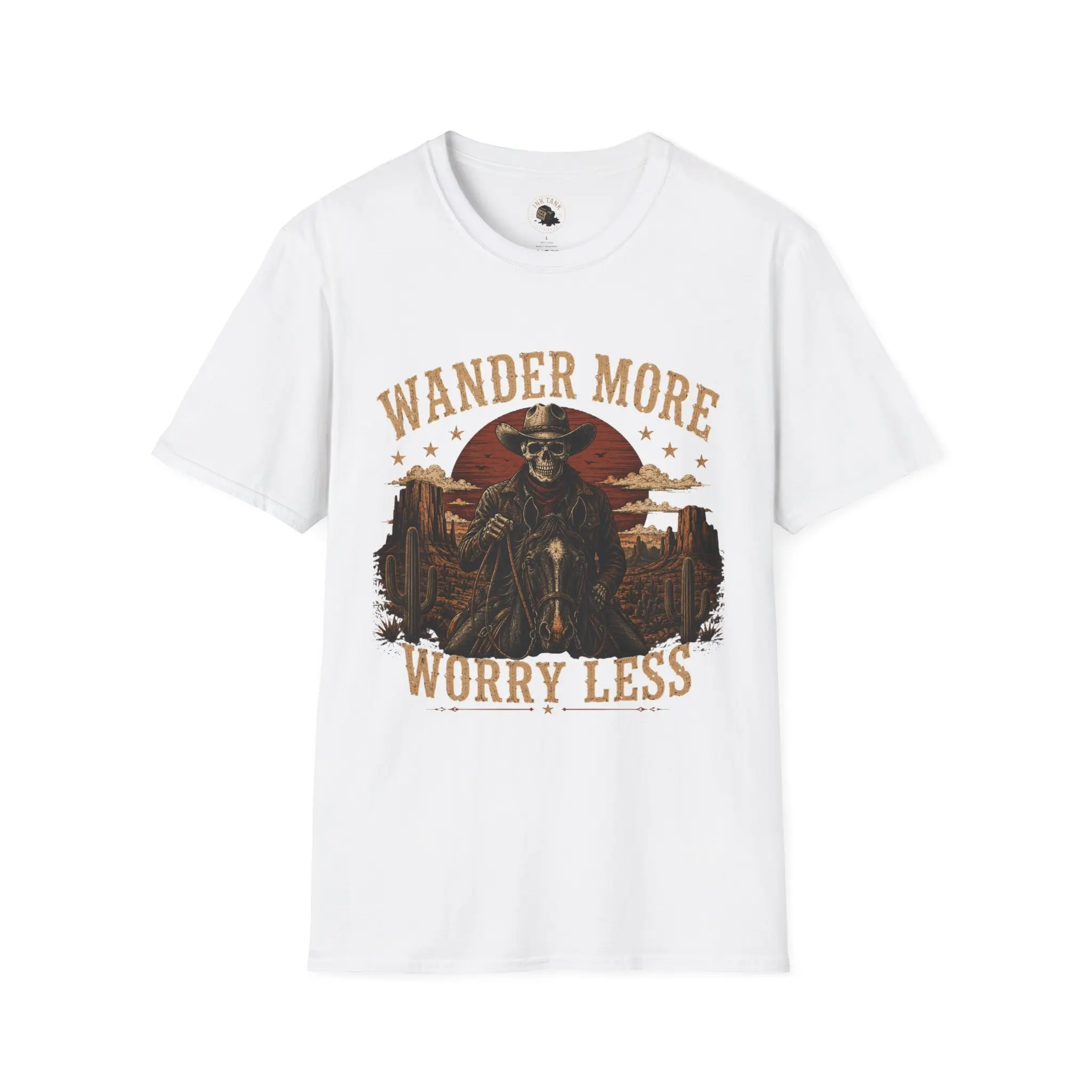 Ink Tank - Western/Patriotic Collection - Skeleton Cowboy