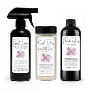 Spring Cleaning Mega Bundle | Mop Soap, All-Purpose Cleaner & Carpet Freshener | Aesthetic Home Cleaning Set | Fresh Floral & Sweet Spring Scents