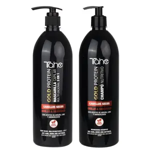 Tahe Gold Protein Large Kit for Dry Nourishing Hair - Shampoo 1000ml + Mask 1000ml
