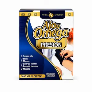 Ajoy Omega Presión Dietary Supplement Tablets for Blood Pressure Support, Circulation & Wellness Formula, 60 Tablets