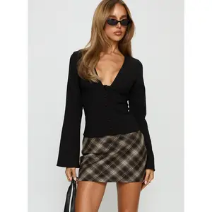 Carlena Mini Skirt Multi Check
