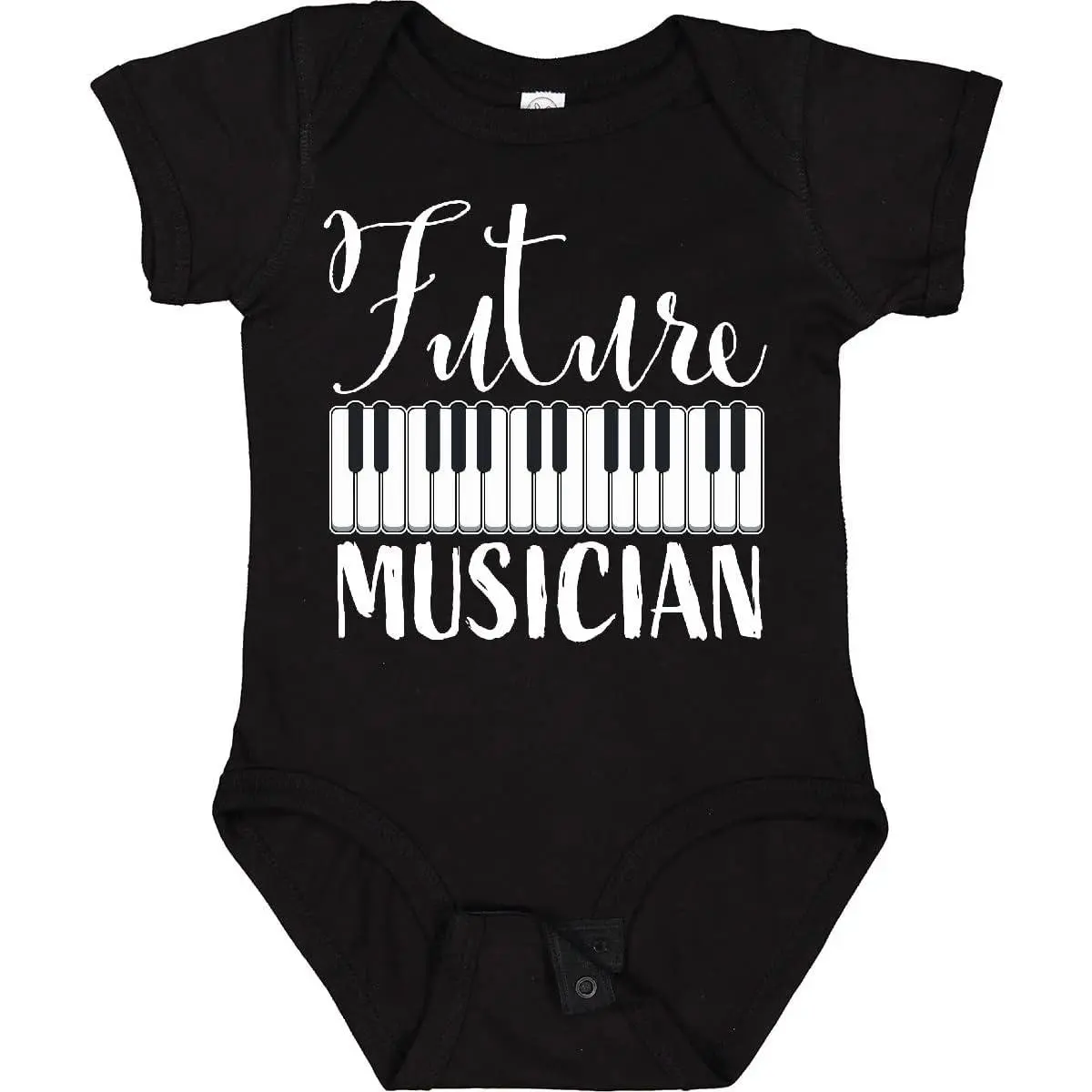 inktastic Future Musician- Piano Music Baby Bodysuit