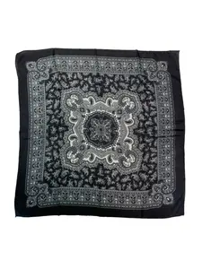 Retro square scarf 70cm cotton linen small scarf, silk scarf, outdoor sun protection headscarf, breathable Russian scarf