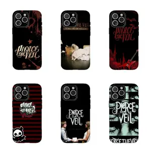 Emo Rock Pierce The Veil Case,Tough phone case,for iPhone 16 15 14 13 12 11 17Pro Max,for Samsung S25 S24 S23 S22 Ultra,Gifts For Fans, Phone Accessories