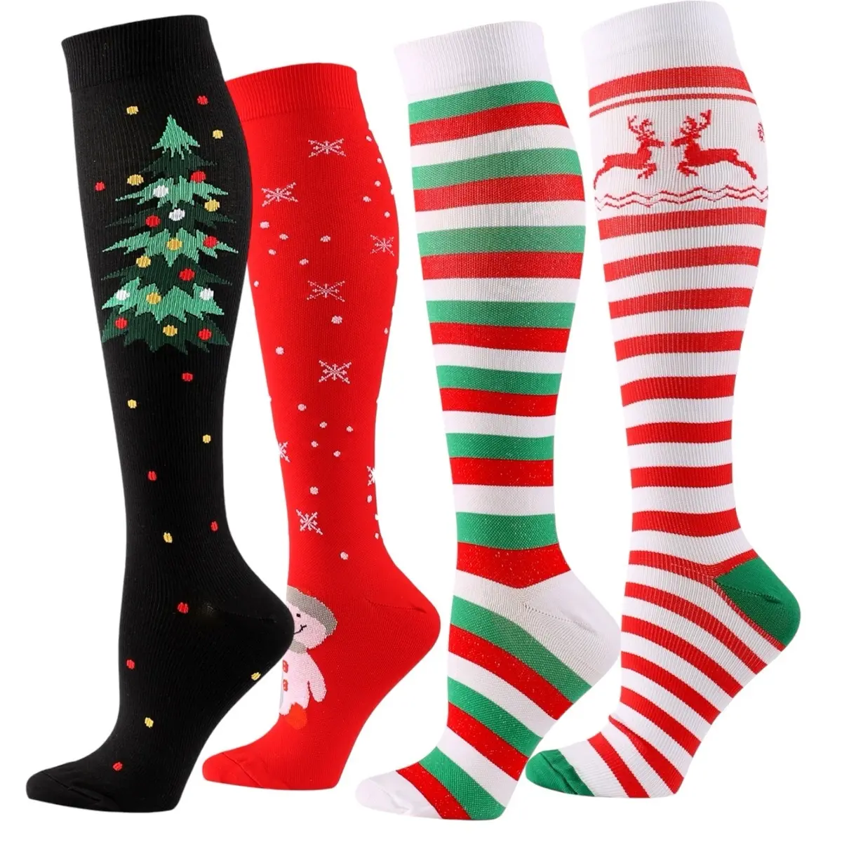 Christmas Compression Socks for Women and men Comfortable and Festive -