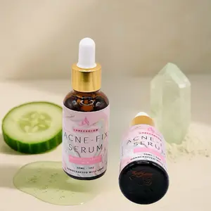 Acne-Fix Serum Exfoliant with Salicylic Acid & Glycolic Blend Cucumber Hydrating Glycerin for Gentle Soothing & Radiant Skin