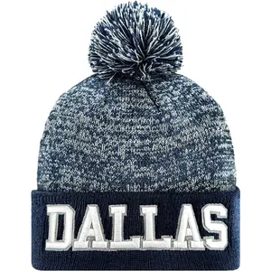 Football Beanie Hat for Men and Women Super Soft Football Knit Pom Beanie Mens Winter Cap