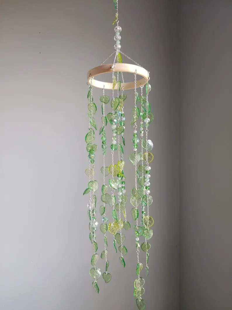 Small Cottage Core Leaf Suncatcher Decoration