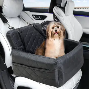 Dog Car Seat & Hammock -, Waterproof, Scratch-Proof Car Cushion with Safety Divider for Small & Medium Dogs, Seat Protector Mat
