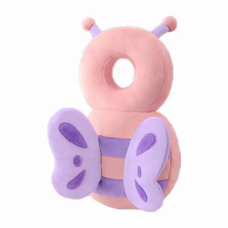 Baby Head Protection Backpack, Adjustable Toddler Head Protector Cushion for Walking Safety, Infant Head Safety Pad for Babies Learning to Walk (Pink)