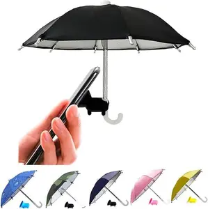 Outdoor Vacation Beach Umbrella Phone Holder, Anti-peeping Phone Holder with Suction cup, Mobile Phone Sun Protection Umbrella, Valentine Day Gift