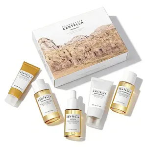 SKIN1004 Madagascar Centella Travel Kit Moisturizing Gentle Skincare Kit for Deep Cleansing, Foam, Soothing Cream