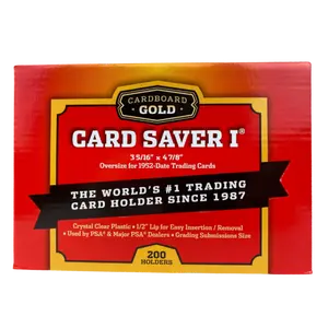 Cardboard Gold: Card Saver 1 Card Holder for Sports & Trading Cards (200ct)