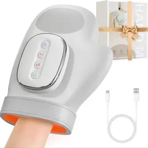 Hand Massage Device with Heat Therapy and Pressure Massage, Relieves Joint Pain, 3D Stereoscopic Pressure, Ideal for Office Workers and Gamers