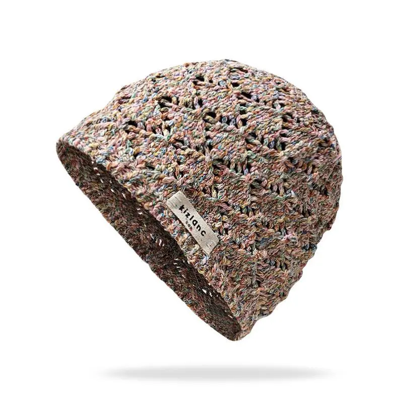 Korean hipster versatile crimping stack hat autumn fashion show face small bag head hat hollow breathable summer pullover hat