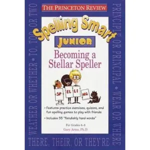 USED Book - Spelling Smart Junior: Becoming a Stellar Speller (Princeton Review) by Gary Arms Ph.D. (Paperback) - english