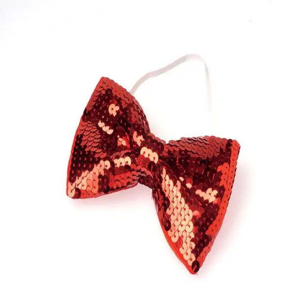 212 MAIN Sequined Bow Tie - 1-Size Sparkling Festive Party Supply, Halloween Outfit, Children's Costume Party Wear Accessory (US Toy Company OD410)