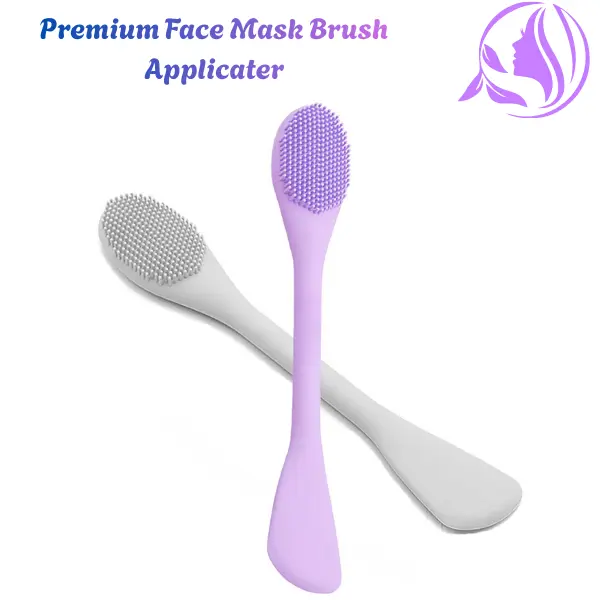 Silicone Facial Mask Applicator Brush & Facial Scrubber Set, Double Ended Face Mask Brush for Clay Mask, Cream, Lotion & Moisturize