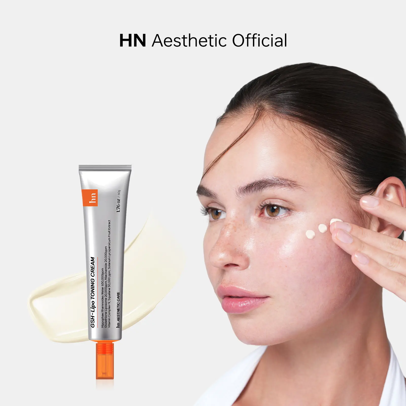 [HN Aesthetic Official] GSH-Lipo Toning Cream - Radiant tone,Smooth texture,Firm hydrated skin,Korean Skincare