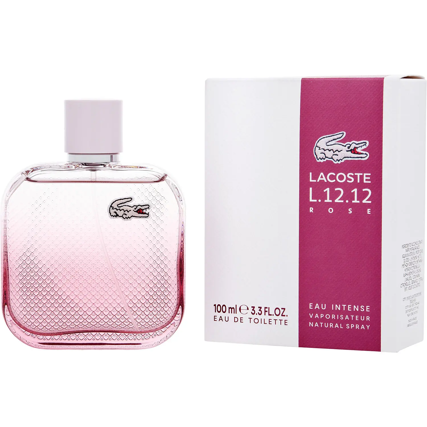 Lacoste L.12.12 Rose Eau Intense By Lacoste Edt For Women Lacoste L.12.12 Rose Eau Intense By Lacoste Edt For Women