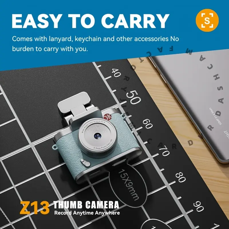 Compact Keychain Camera, 1080P Portable Digital Camera with Flash, Retro Collectible Pocket Camera for Travel, Parties, Birthday