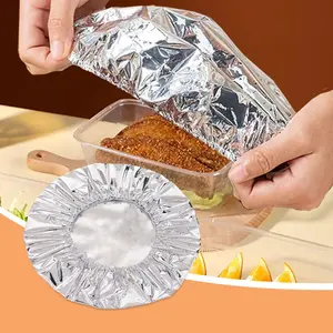 Universal Disposable Thermal Cover for Food - Heat-Resistant Aluminum Foil, Easy to Use, Durable & Recyclable, Multi-Purpose, Hygienic & Safe, 10/30/50 PCS/Set