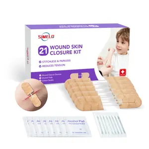 SIMELO Zip Wound Skin Closure Kit – Stitchless & Painless Alternative to Stitches, Adjustable Tension, All-in-One First Aid Solution for Cuts & Wounds (Multiple Pack Options)