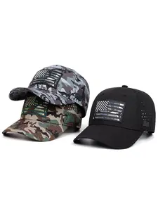 Embroidered national flag baseball cap, unisex, versatile outdoor casual hat.