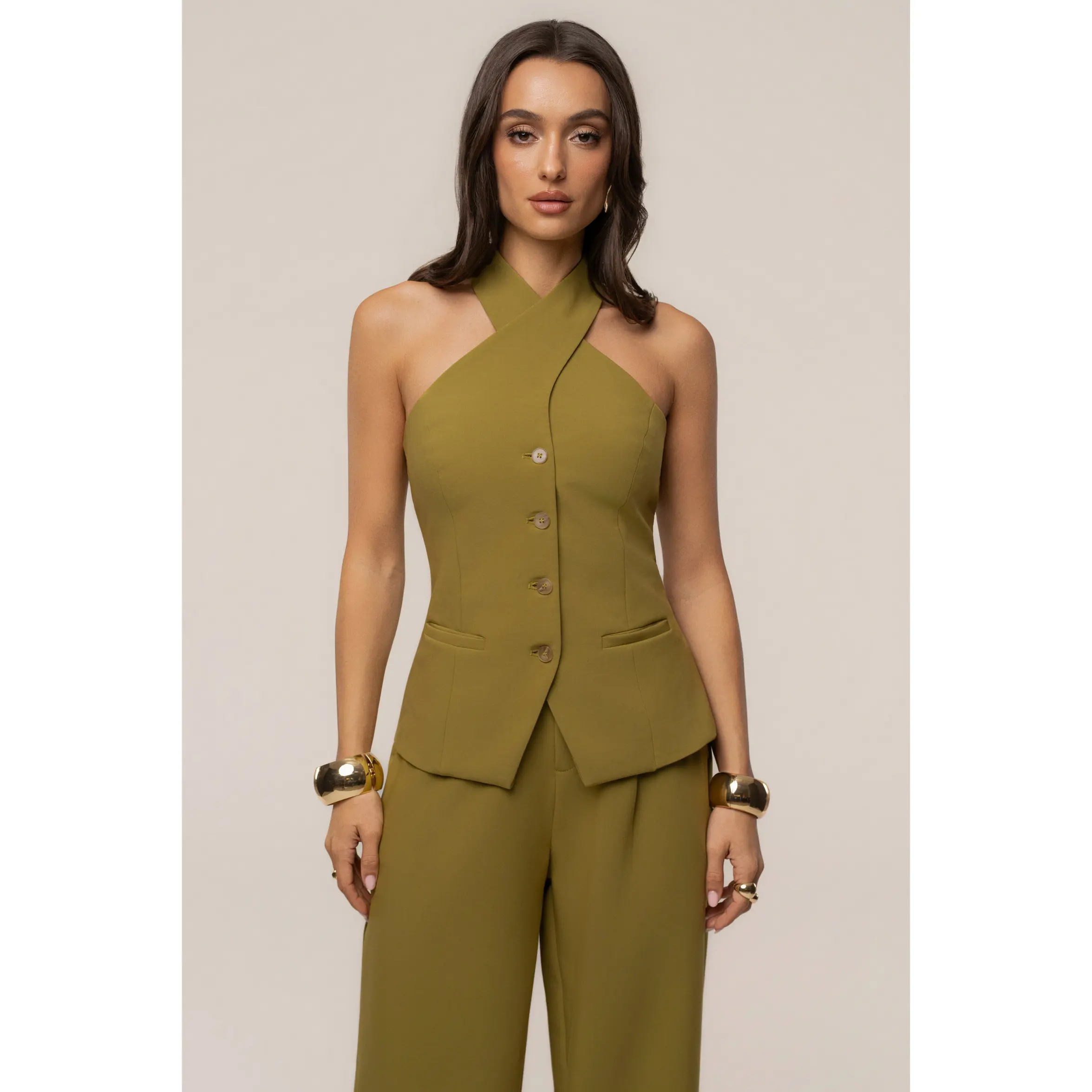 Lime Fernanda Halter Top
