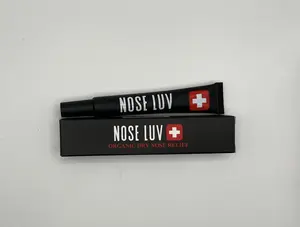 NOSE LUV Organic Hydrating Nasal Moisturizer with Shea Butter & Peppermint Oil for Dryness Relief & Aromatherapy - 100% Organic, Eco-Friendly, & TSA-Friendly