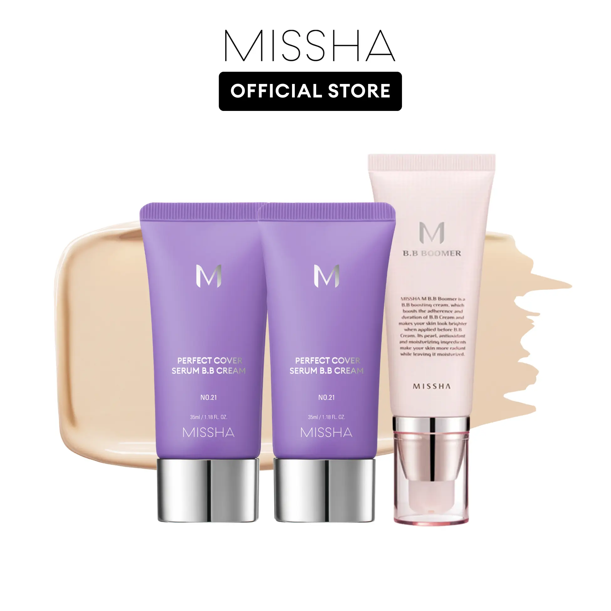 #21 Light Beige [2pcs] + BB Boomer