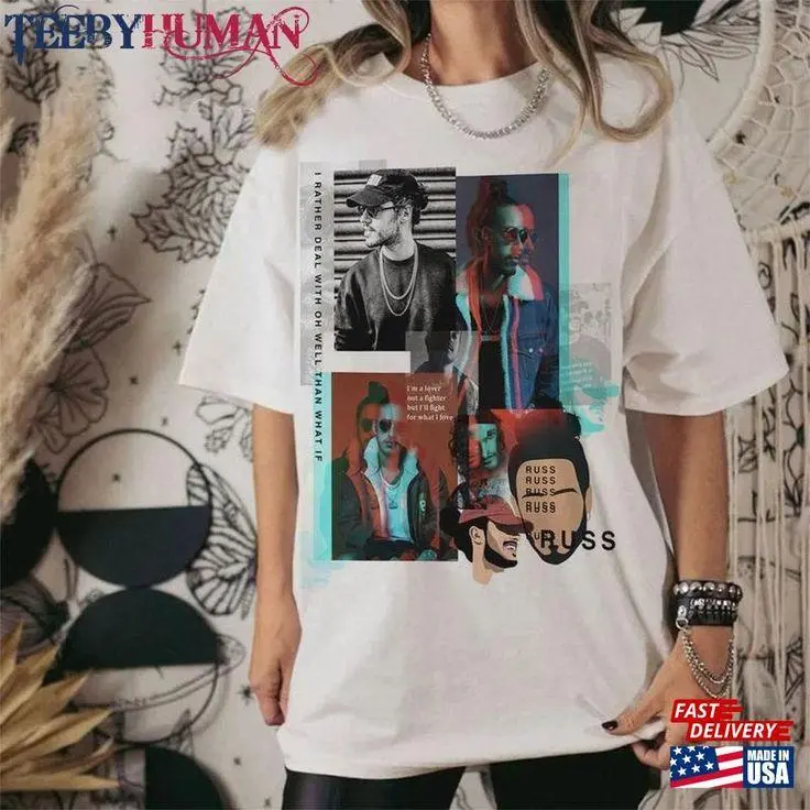 [Sale Up To 30%] Russ Merch Santiago Album It Was You All Along Tour 2024 Shirt T-Shirt Classic