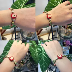 Woven Ceramic Bracelet Handmade Rope Y2k Whimsical Jewelry Downtown Girl Accessories Caleb Themed Gifts Adjustable Fit Hypoallergenic Trendy Stack Bangle Stretch Bangle Non Tarnish