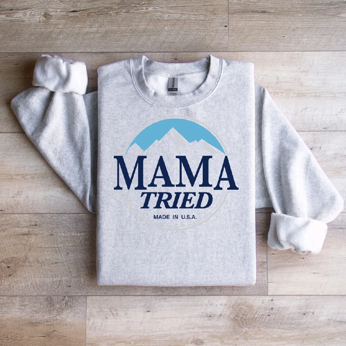 MAMA TRIED Sweater color ash